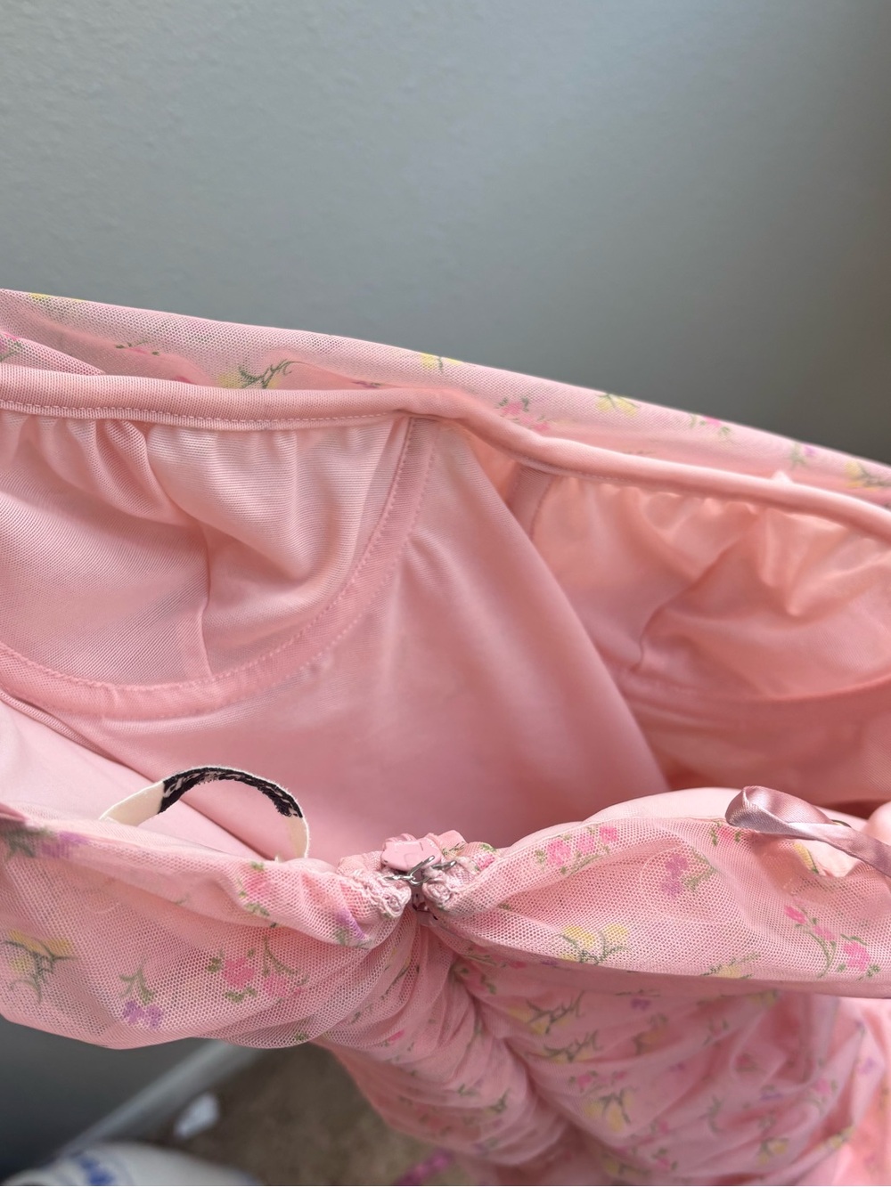 House of CB Pink Ruched Strapless Mini Dress - Picture 6 of 9